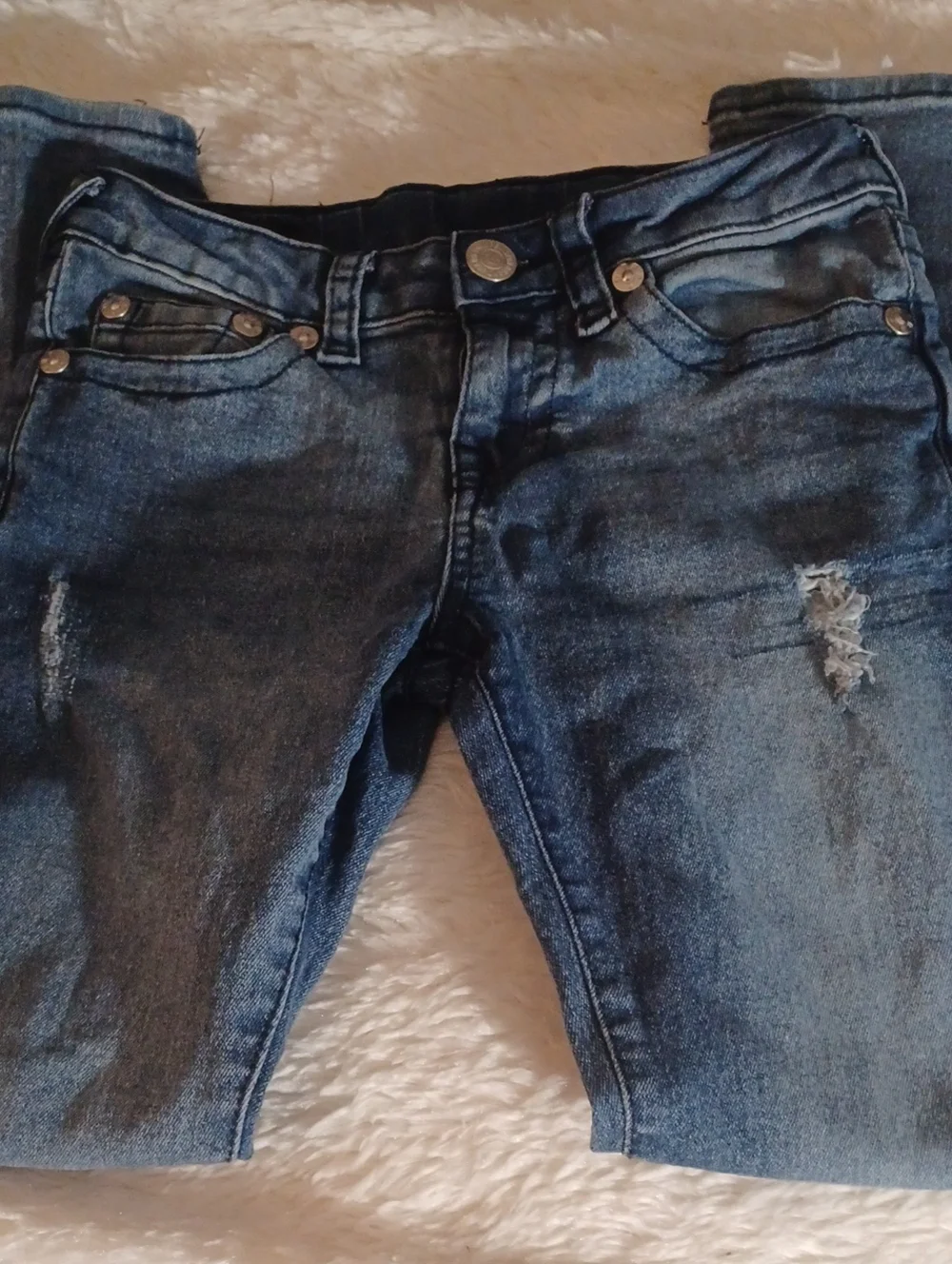 True Religion Dark Wash Denim Jeans  GENO Relaxed Slim Boys Sz10